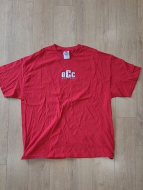 Vintage 2003 Orange County Choppers red t-shirt featuring a "New York"  logo